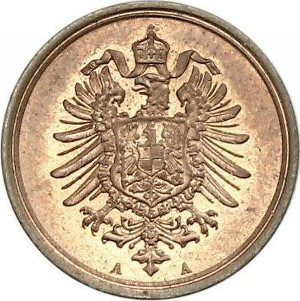 Reverso 1 Pfennig 1875 A "Tipo 1873-1889" - valor de la moneda  - Alemania, Imperio alemán