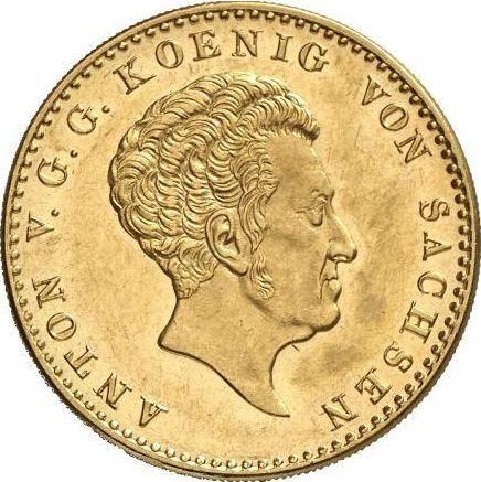Anverso 10 táleros 1835 G - valor de la moneda de oro - Sajonia, Antonio