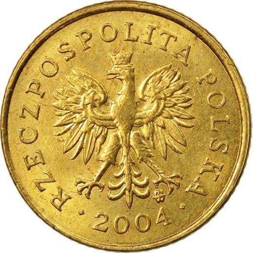 Anverso 1 grosz 2004 MW - valor de la moneda  - Polonia, República moderna