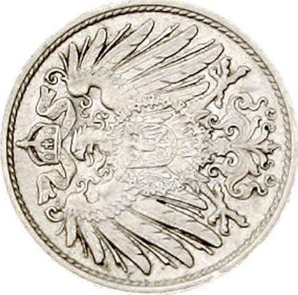 Reverso 10 Pfennige 1890-1916 "Tipo 1890-1916" Rotación del sello - valor de la moneda  - Alemania, Imperio alemán