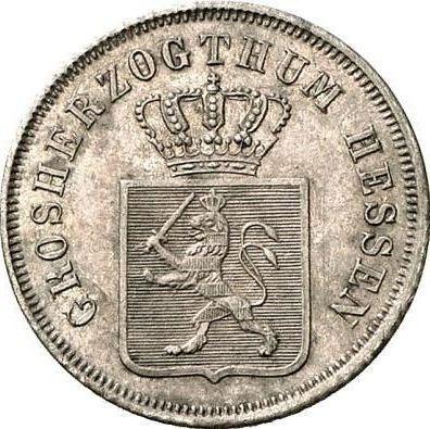 Anverso 6 Kreuzers 1848 "Visita de los príncipes a la casa de moneda" - valor de la moneda de plata - Hesse-Darmstadt, Luis III