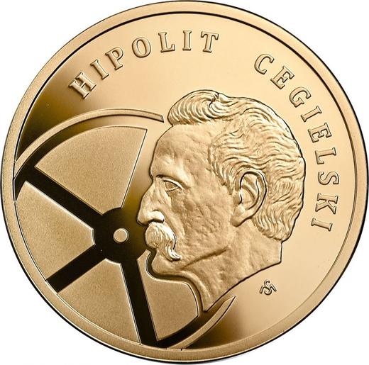 Reverso 200 eslotis 2013 MW "Bicentenario de Hipolit Cegielski" - valor de la moneda de oro - Polonia, República moderna
