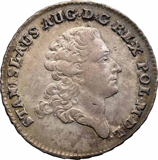 Аверс монеты - Двузлотовка (8 грошей) 1774 года EB - цена серебряной монеты - Польша, Станислав II Август