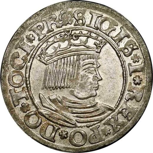 Awers monety - 1 grosz 1533 "Gdańsk" - cena srebrnej monety - Polska, Zygmunt I Stary