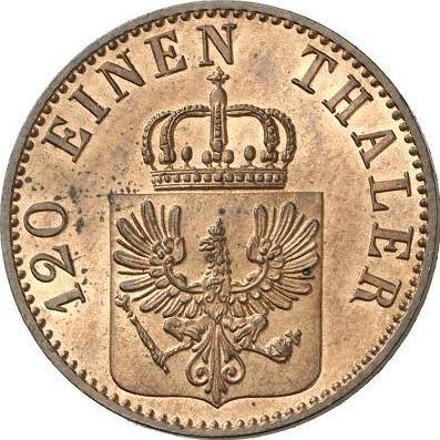 Аверс монеты - 3 пфеннига 1853 года A - цена  монеты - Пруссия, Фридрих Вильгельм IV