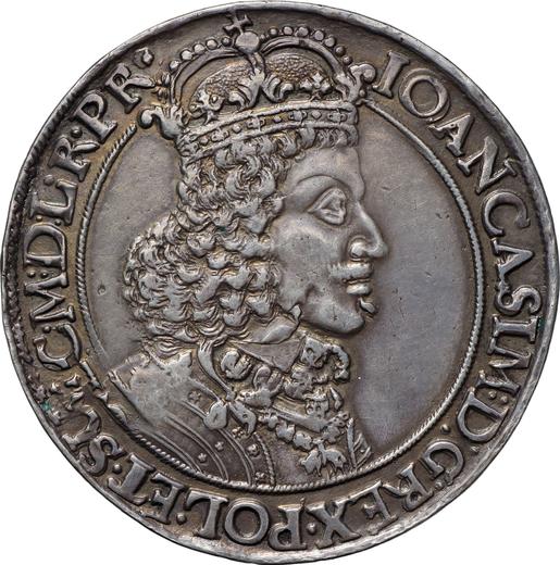 Аверс монеты - Талер 1650 года GR "Гданьск" - цена серебряной монеты - Польша, Ян II Казимир