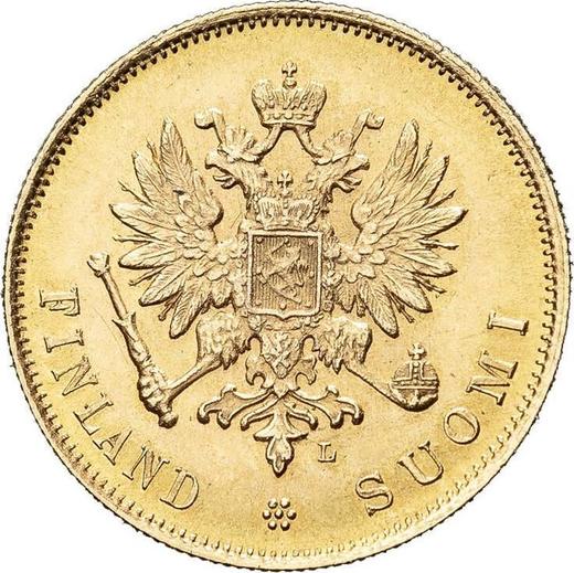 Аверс монеты - 10 марок 1904 года L - цена золотой монеты - Финляндия, Великое княжество