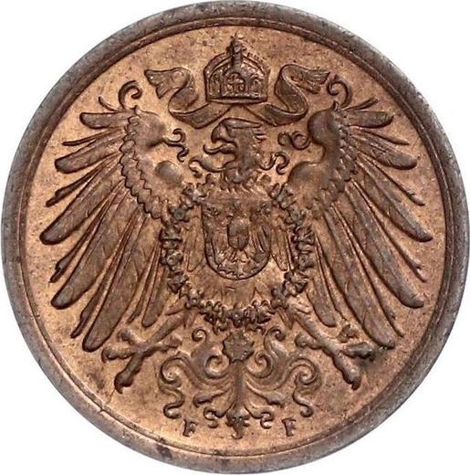 Реверс монеты - 2 пфеннига 1916 года F "Тип 1904-1916" - цена  монеты - Германия, Германская Империя