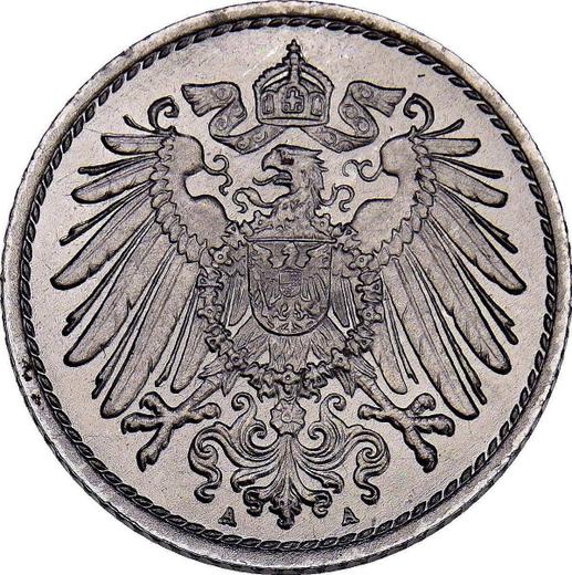 Reverso 5 Pfennige 1916 A "Tipo 1915-1922" - valor de la moneda  - Alemania, Imperio alemán
