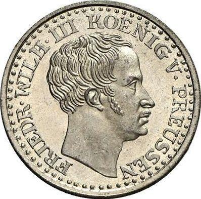 Аверс монеты - 1 серебряный грош 1840 года D - цена серебряной монеты - Пруссия, Фридрих Вильгельм III