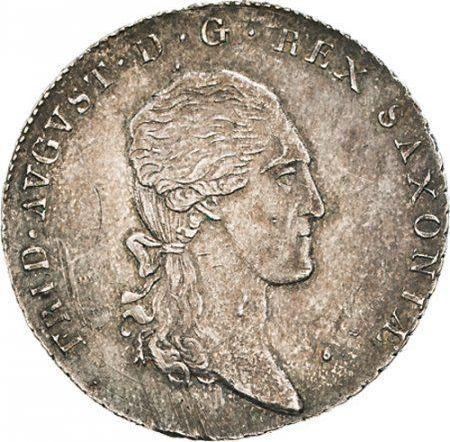 Аверс монеты - 1/3 талера 1816 года I.G.S. - цена серебряной монеты - Саксония-Альбертина, Фридрих Август I