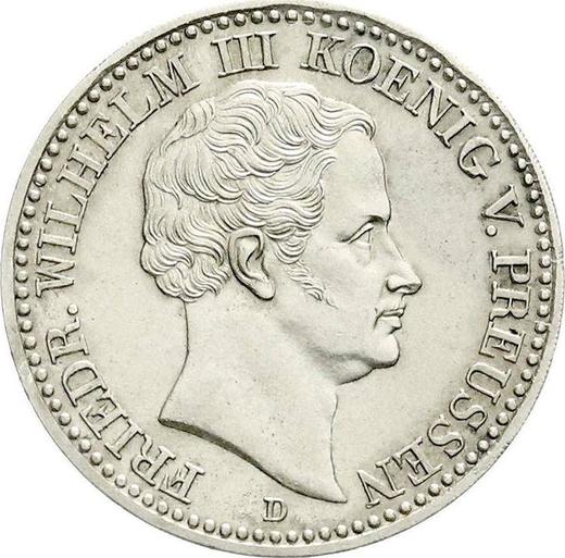 Anverso Tálero 1833 D - valor de la moneda de plata - Prusia, Federico Guillermo III