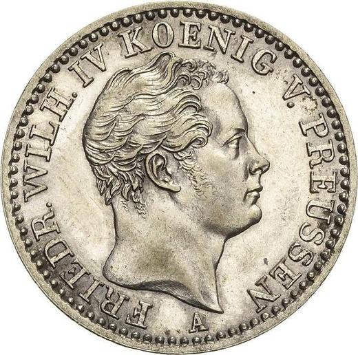 Аверс монеты - 1/6 талера 1848 года A - цена серебряной монеты - Пруссия, Фридрих Вильгельм IV