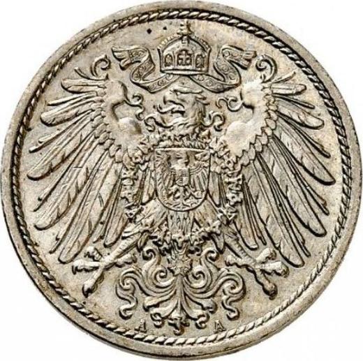 Реверс монеты - 10 пфеннигов 1899 года A "Тип 1890-1916" - цена  монеты - Германия, Германская Империя