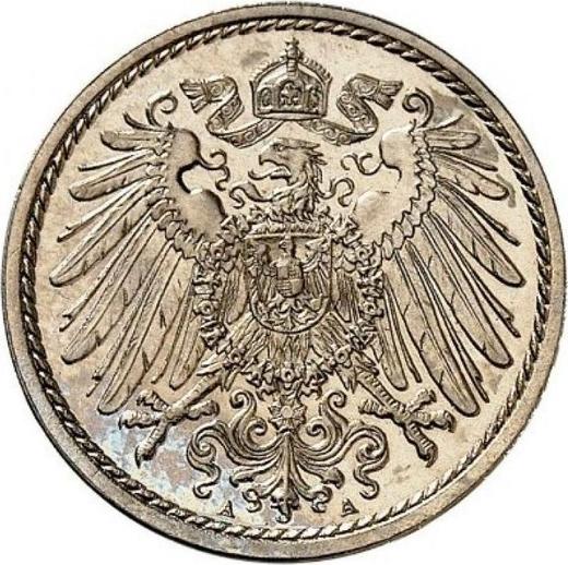 Reverso 5 Pfennige 1914 A "Tipo 1890-1915" - valor de la moneda  - Alemania, Imperio alemán