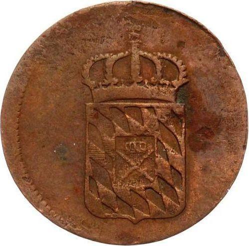 Аверс монеты - 1 пфенниг 1821 года - цена  монеты - Бавария, Максимилиан I