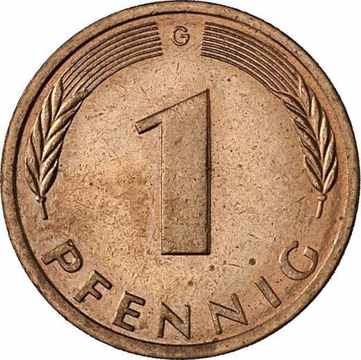 Аверс монеты - 1 пфенниг 1994 года G - цена  монеты - Германия, ФРГ