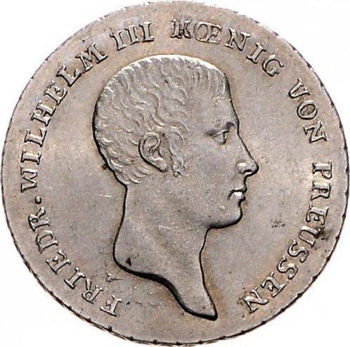 Anverso 1/6 tálero 1813 A - valor de la moneda de plata - Prusia, Federico Guillermo III