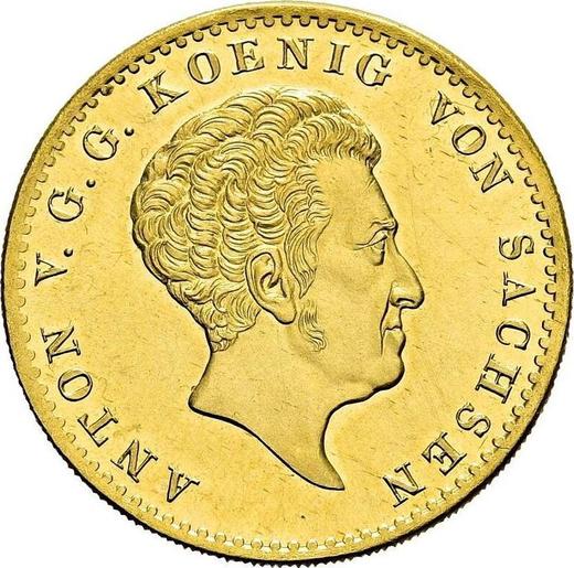 Аверс монеты - 10 талеров 1829 года S - цена золотой монеты - Саксония-Альбертина, Антон