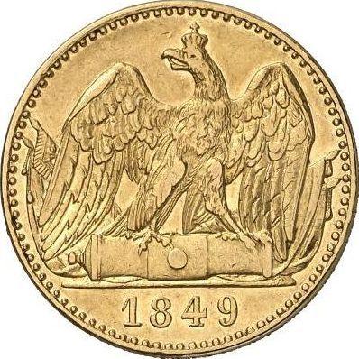 Реверс монеты - 2 фридрихсдора 1849 года A - цена золотой монеты - Пруссия, Фридрих Вильгельм IV