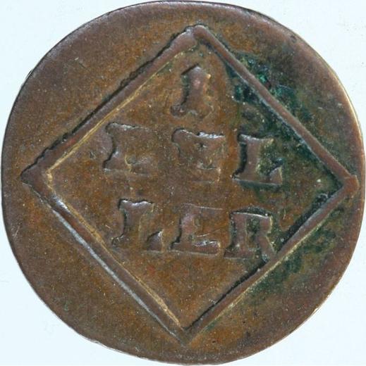 Reverse Heller 1803 -  Coin Value - Bavaria, Maximilian I