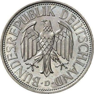 Rewers monety - 1 marka 1961 D - cena  monety - Niemcy, RFN