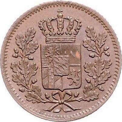 Anverso Heller 1839 - valor de la moneda  - Baviera, Luis I