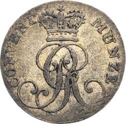 Anverso 4 Pfennige 1816 H "Tipo 1816-1817" - valor de la moneda de plata - Hannover, Jorge III