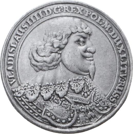 Avers 1/2 Taler Ohne jahr (1633-1648) - Silbermünze Wert - Polen, Wladyslaw IV