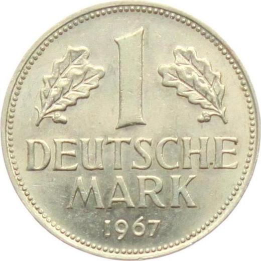 Awers monety - 1 marka 1967 D - cena  monety - Niemcy, RFN