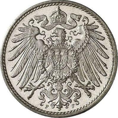 Reverso 10 Pfennige 1908 F "Tipo 1890-1916" - valor de la moneda  - Alemania, Imperio alemán