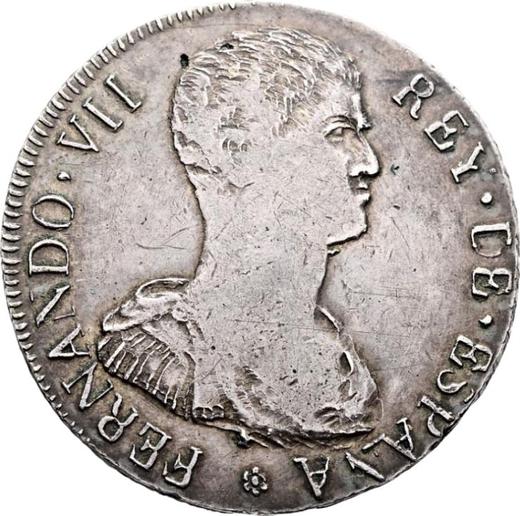 Awers monety - 5 peset 1809 - cena srebrnej monety - Hiszpania, Ferdynand VII