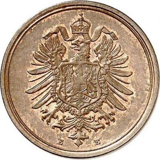 Реверс монеты - 1 пфенниг 1888 года E "Тип 1873-1889" - цена  монеты - Германия, Германская Империя