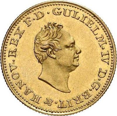 Awers monety - 2 1/2 talara 1832 B - cena złotej monety - Hanower, Wilhelm IV