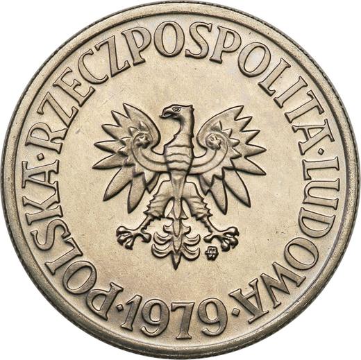 Аверс монеты - Пробные 5 злотых 1979 года MW Никель - цена  монеты - Польша, Народная Республика