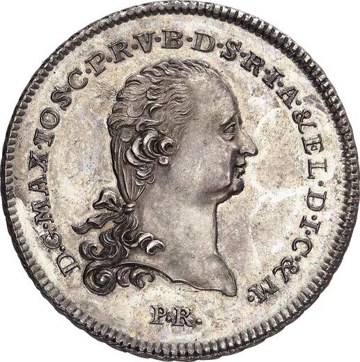 Awers monety - Talar 1802 P.R. - cena srebrnej monety - Berg, Maksymilian I Józef