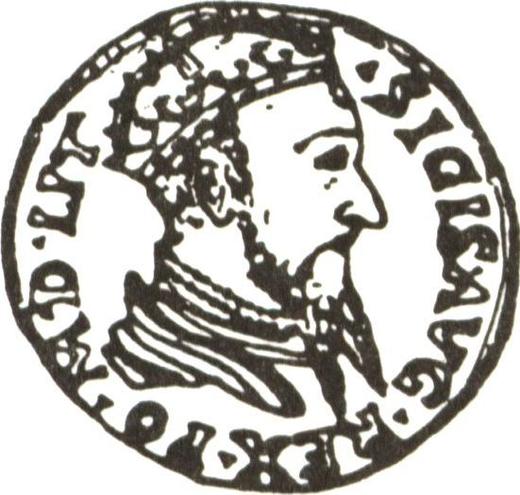 Аверс монеты - 2 дуката 1564 года "Литва" - цена золотой монеты - Польша, Сигизмунд II Август