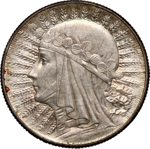 Reverso 5 eslotis 1934 "Polonia" - valor de la moneda de plata - Polonia, Segunda República