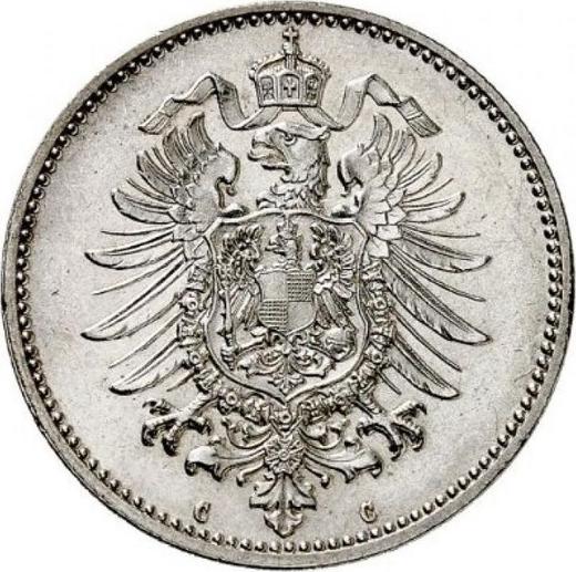 Reverso 1 marco 1873 C "Tipo 1873-1887" - valor de la moneda de plata - Alemania, Imperio alemán