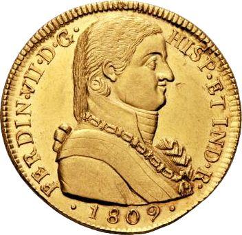 Anverso 8 escudos 1809 So FJ - valor de la moneda de oro - Chile, Fernando VII
