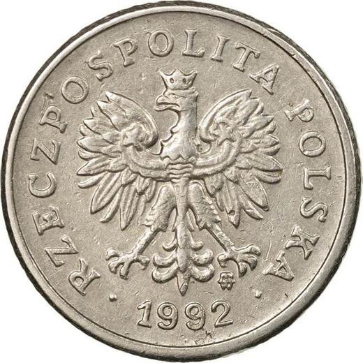 Аверс монеты - 10 грошей 1992 года MW - цена  монеты - Польша, III Республика после деноминации