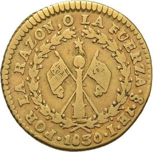 Reverse 1 Escudo 1830 So I - Gold Coin Value - Chile, Republic