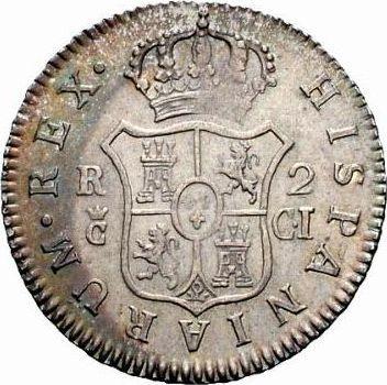 Reverso 2 reales 1810 c CI "Tipo 1810-1833" - valor de la moneda de plata - España, Fernando VII
