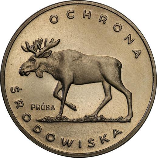 Rewers monety - PRÓBA 100 złotych 1978 MW "Łoś" Nikiel - cena  monety - Polska, PRL