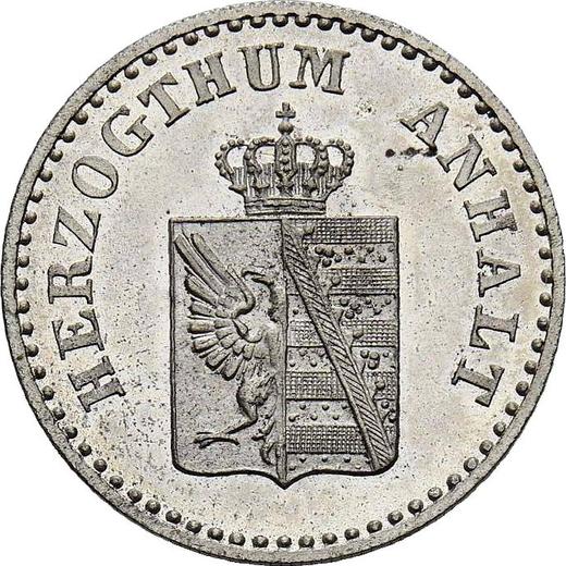 Аверс монеты - 1 серебряный грош 1859 года A - цена серебряной монеты - Ангальт-Дессау, Леопольд Фридрих