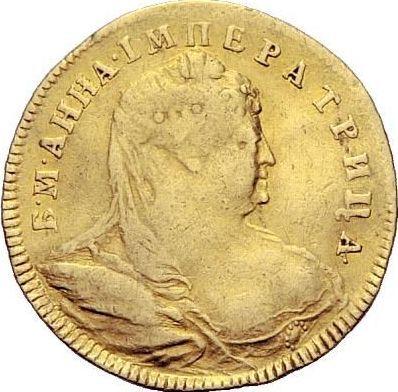 Awers monety - Czerwoniec (dukat) 1739 - cena złotej monety - Rosja, Anna Iwanowna