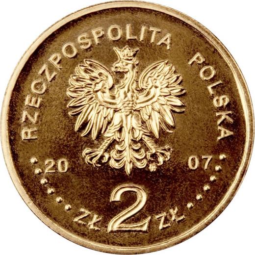 Anverso 2 eslotis 2007 MW ET "Arctowski y Dobrowolski" - valor de la moneda  - Polonia, República moderna