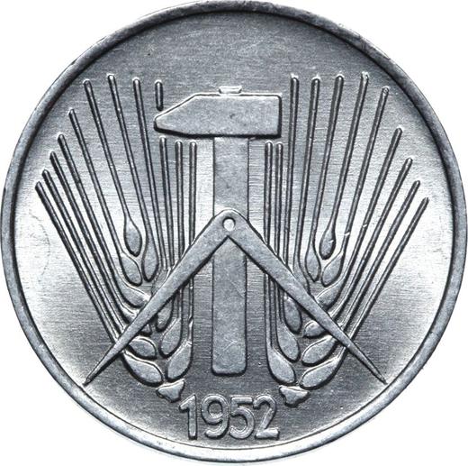 Reverso 1 Pfennig 1952 A - valor de la moneda  - Alemania, República Democrática Alemana (RDA)
