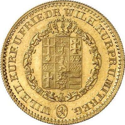 Аверс монеты - 5 талеров 1837 года - цена золотой монеты - Гессен-Кассель, Вильгельм II