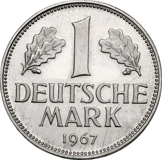 Awers monety - 1 marka 1967 G - cena  monety - Niemcy, RFN